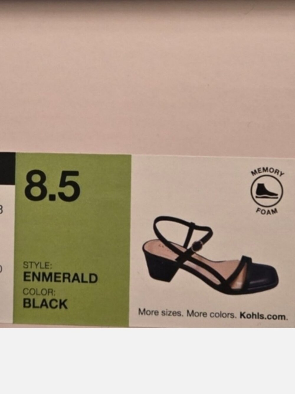 Black Sandals Low Heel Chunky Lauren Conrad 8.5 NEW 💜 RET $55- - Picture 11 of 16